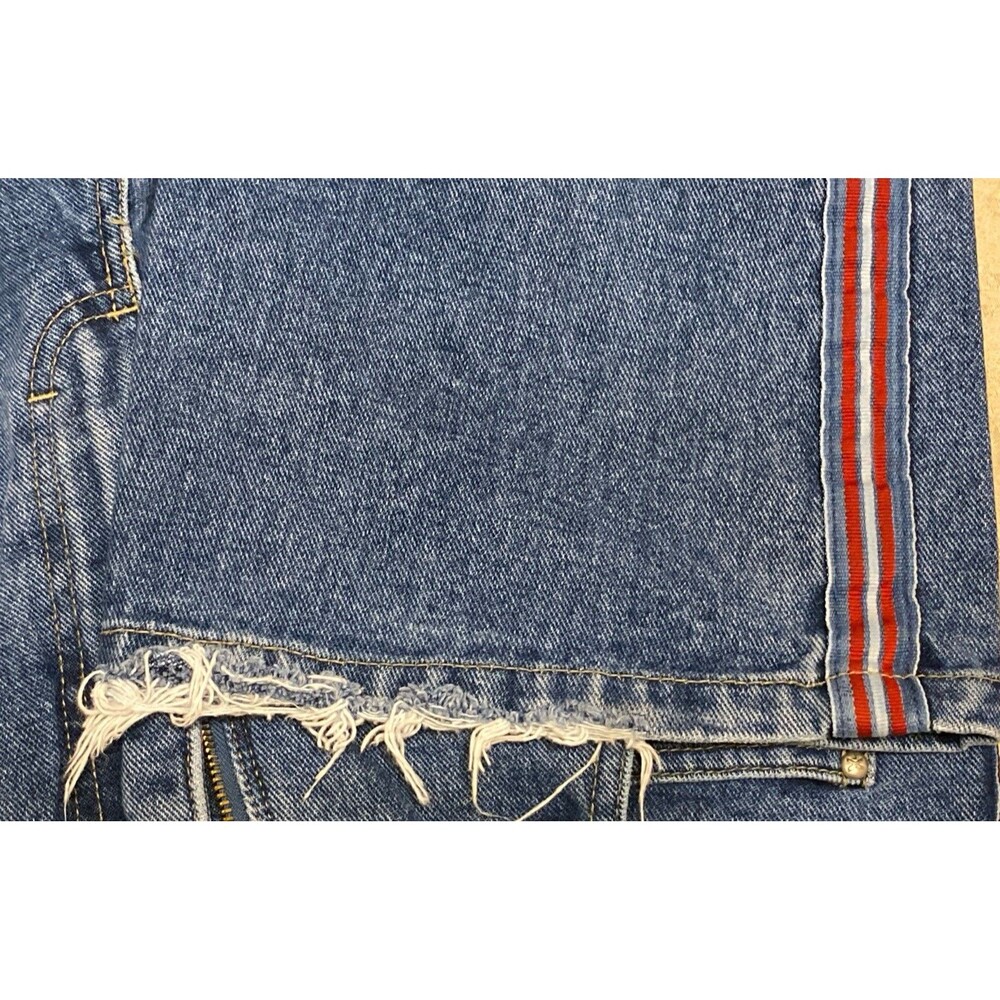 Xhilaration Womens Juniors 11 VTG Grunge 90s Y2K Jeans Side Stripes 100% Cotton - Picture 14 of 15